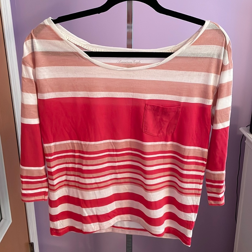Off-the-shoulder Striped Top